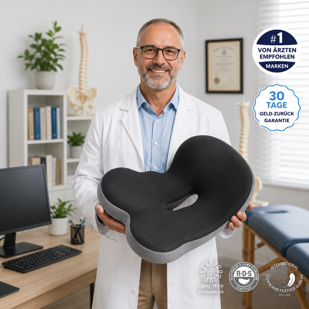 Ruvelya® ErgoSeat Orthopädisches Sitzkissen