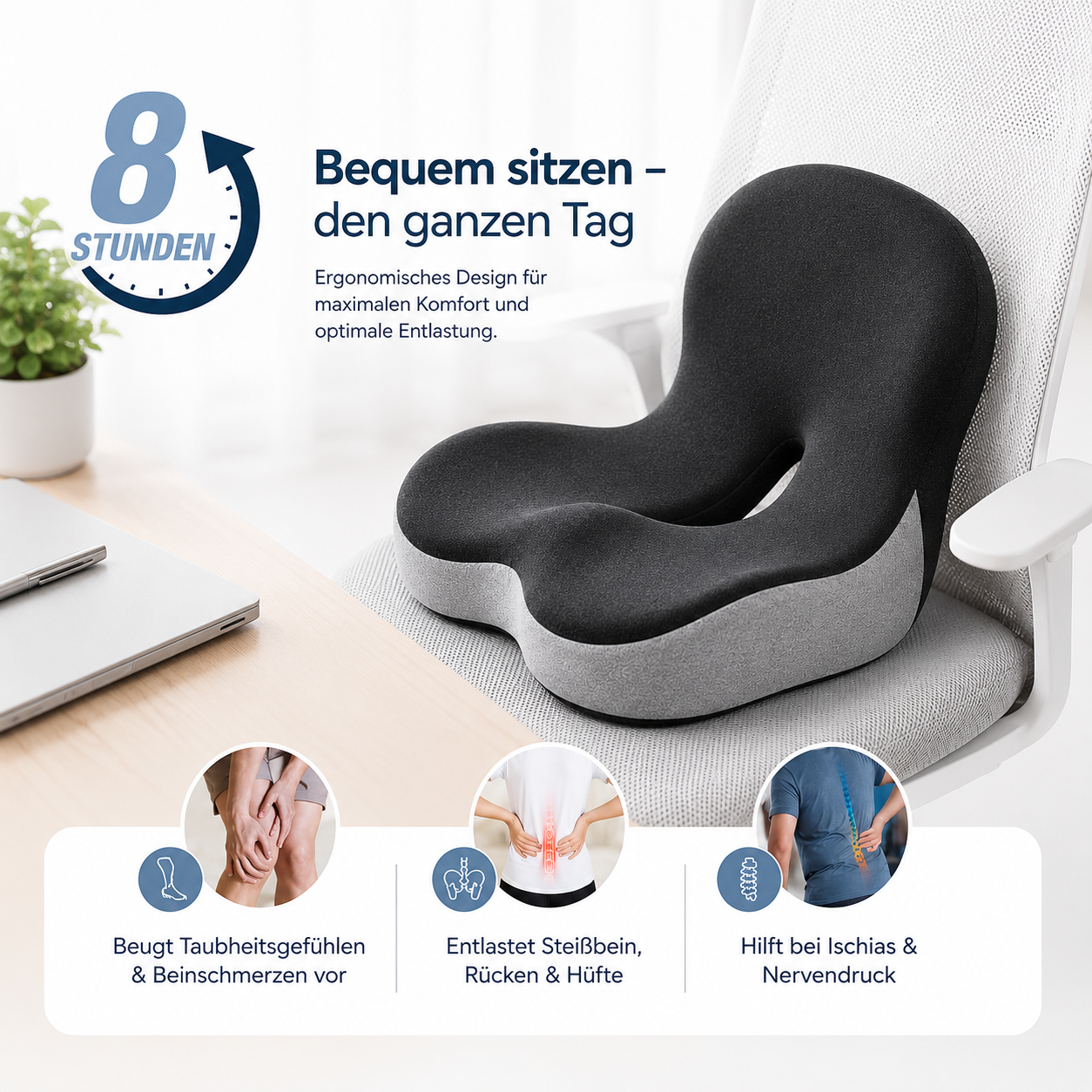 Ruvelya® ErgoSeat Orthopädisches Sitzkissen
